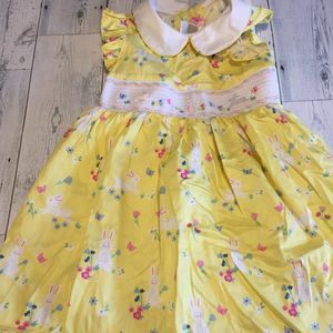 Goodlad 4T Yellow Ruffle Sleeveless Easter Dress